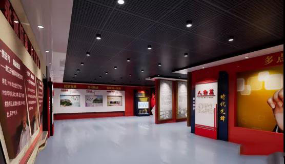 誰說黨建紅色館都是土味館？真正以現(xiàn)代，科技于一體的紅色黨建展館設計欣賞插圖(3)