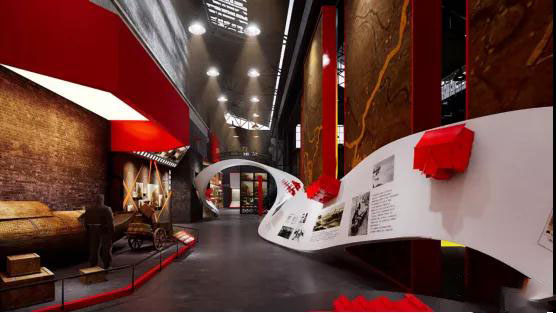 誰說黨建紅色館都是土味館？真正以現(xiàn)代，科技于一體的紅色黨建展館設計欣賞插圖(4)