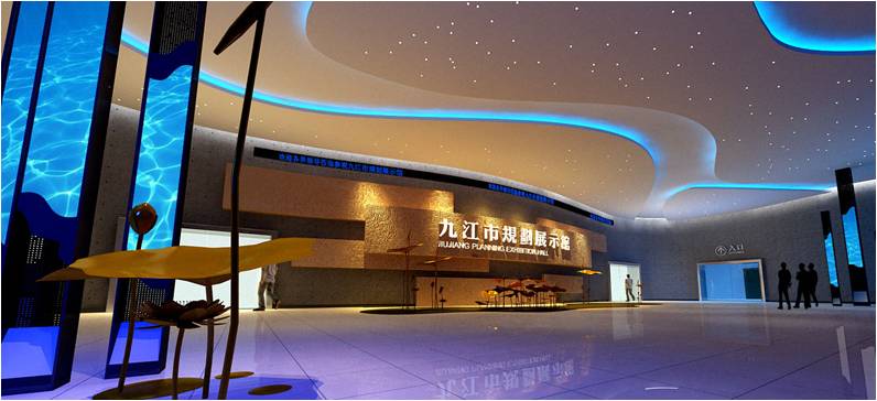 城市規(guī)劃數(shù)字展廳插圖