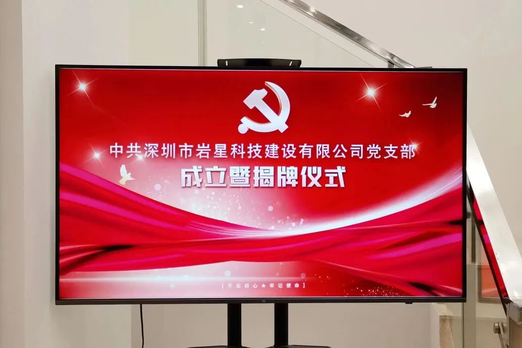 巖星之聲 | 黨建引領再出發,巖星科建黨支部正式揭牌成立!插圖 圖片